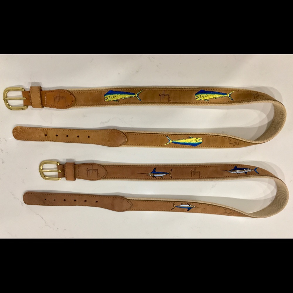 Lot of 2 Guy Harvey belts